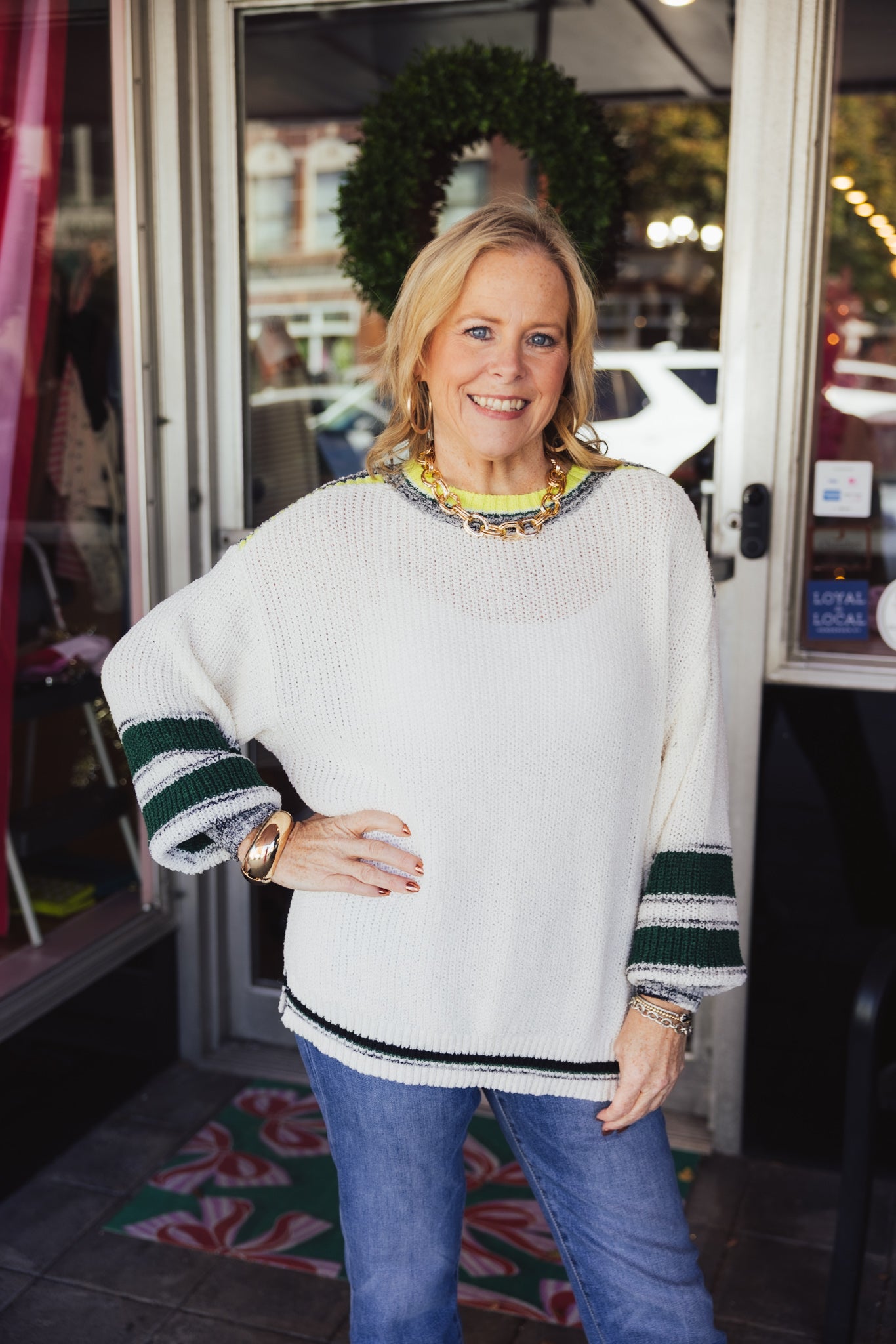 Cream Knitted Sweater